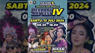 LIVE MERBABU ART FEST PAPAT - NIKEN SALINDRI - BERSIH DUSUN PURWOGONDO SAMPETAN 13 JULI 2024