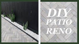 DIY Herringbone Pattern Paver Patio Renovation  Home Improvement