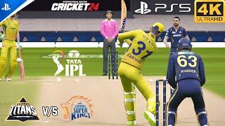 Cricket 24 PS5 GamePlay  IPL 2024 Chennai Super Kings VS Gujarat TitansAr Games League