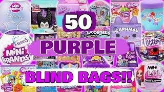 UNBOXING 50 PURPLE BLIND BAGS