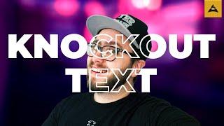 How to create Knockout Text for your Thumbnails - Photoshop and Gimp