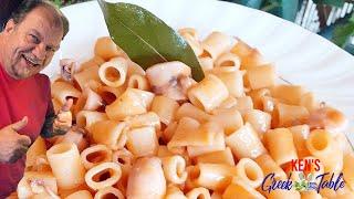Calamari and Pasta  Kens Greek Table
