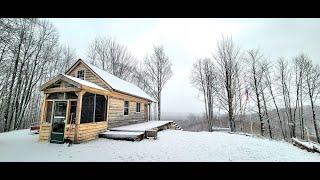 Full Off Grid Cabin Tour -  Check out our Tiny Self Built Cabin That Anyone Can Build