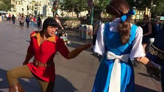 Gaston wont stop bugging Belle and Beast  Disneyland