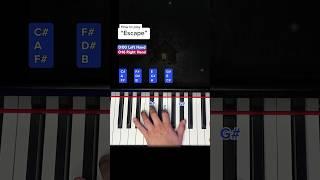 How to play „ESCAPE“ Kilgore Doubtfire  Mini Piano Tutorial #learnpiano #pianotutorial #easypiano
