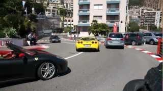 Corvette Z06 Burnout + Plymouth Prowler accelerating