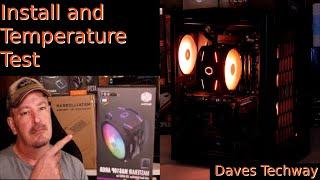 Cooler Master MasterAir MA610P CPU Air Cooler AM4 Installation Guide and Temperature Test