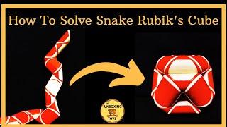 How To Solve Round Snake Rubiks Cube in less than 3 Minutes