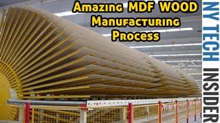 Extreme Amazing MDF Wood Manufacturing Process  Modern Wood Processing Factory  NY Tech Insider