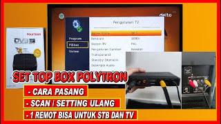 CARA PASANG SET TOP BOX POLYTRON KE TV LED POLYTRON
