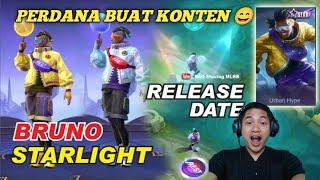 PERDANA BUAT KONTEN MAIN BRUNO  SKIN STARLIGHT - MOBILE LEGEND  #youtubeshorts #bruno #mlbb