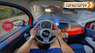 Fiat 500 Hybrid 51kW 114 5K60 TEST DRIVE POV – Acceleration... Wild goats.. etc