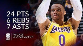 Russell Westbrook 24 pts 6 rebs 7 asts vs Jazz 2122 season