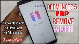 Xiaomi Redmi Note 5 Miui 11 Frp Unlock Bypass Google Account Without Pc