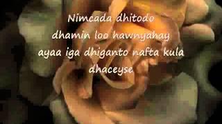 Somali Lyrics   Song   Dhabta i saar By Abdinuur salah Jazz   YouTube