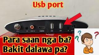 USB port sa Cignal box paano gamitin