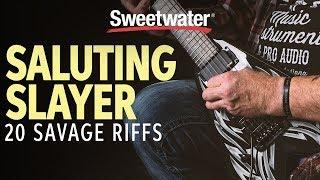 20 Slayer Riffs in 5 Minutes – Saluting Slayer  Guitar Lesson