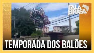 Balões causam incêndios e interrupções no fornecimento de energia em São Paulo
