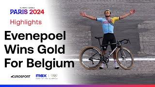 Remco Evenepoel seals the Olympic DOUBLE   Mens Road Race Final  #Paris2024 #Olympics