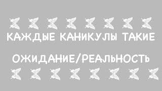 КАЖДЫЕ КАНИКУЛЫ ТАКИЕ ОЖИДАНИЕРЕАЛЬНОСТЬ