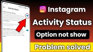 how to turn off active status on instagram 2023  instagram show activity status option not showing