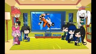 Past Naruto friends react to furture Naruto as Goku and boruto as Gohan