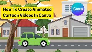 How To Make CARTOON Animation Video In Canva  Canva Custom Animation For Beginners