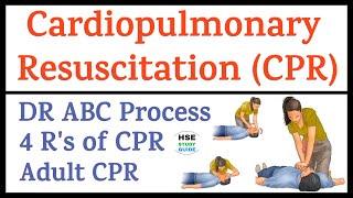 CPR Cardiopulmonary Resuscitation in Hindi  DR ABC Process  4 Rs of CPR  Adult CPR  CPR