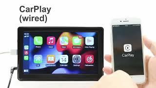 CarPlay Android Auto Car Radio Multimedia Video Player 7inch Portable Touch Screen With USB AUX