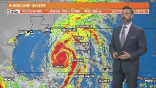 Hurricane Helene Landfall time wind speeds what to expect  Sept. 26 530 a.m.