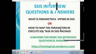 HOW TO MAP THE PARAMETERS IN EXECUTE SQL TASK IN SSIS  RESULT SET IN SSIS