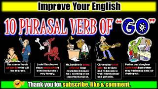 English Vocabulary English Phrasal Verbs with Go