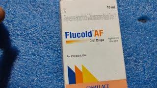 Flucold - AF Drops Review in Hindi  Uses  Doses  Benefits  Side effects  Price  Composition