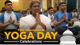 10th International Yoga Day celebrations at Rashtrapati Bhavan