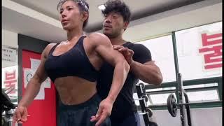 Korean King Kong Barbie muscular girl Kim Semi looks pure but a fitness iron girl