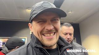 FURY DOESNT SCARE ME - Oleksandr Usyk MOCKS Tyson Fury in IMMEDIATE REACTION to Chisora Knockout