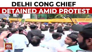 Congress Protests ‘Terrorist Rahul’ Jibe  Twin Congress Protest In National Capital  India Today