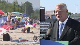 Dont be pooping on the beach Doug Ford on Wasaga reports