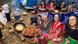 Wonderful Village Marriage party of the Eastern Nepal  Nepali Village Lifestyle  BijayaLimbu