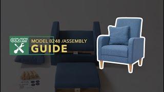 COLAMY Living Room Chair Assembly Guide B248