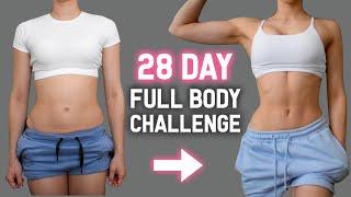 Transform Your Body With This 28 DAY FULL BODY CHALLENGE  The Best Exercises You NEED Home Workout