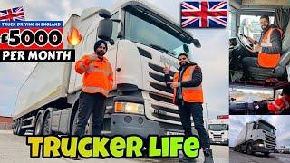 A Day in the Life of a Truck Driver in UK   Monthly Income - Revealed  Truck Driver Jobs in UK