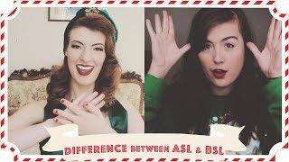 Comparing ASL & BSL Christmas Signs feat. Rikki Poynter  Vlogmas Day 19 CC
