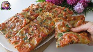 Better than pizza. Just grate 3 potatoes. with ingredients at home Easy cheap and delicious.