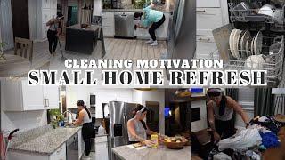 Small home refresh Cleaning motivation overnight & morning + Storytime on how I met my husband.