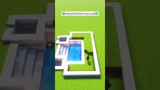 ️ Better LUXURY POOL in Minecraft #shorts #minecraft