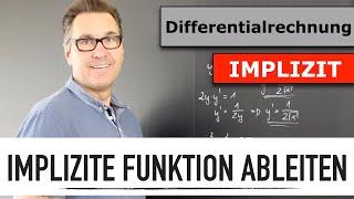 Differenzieren einer Funktion implizit  Implizites Differenzieren  Ableiten einer Funktion