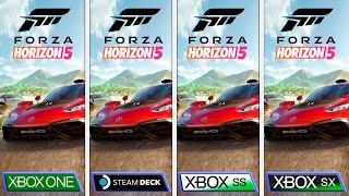 Forza Horizon 5  Steam Deck - Xbox One - Xbox Series SX  Graphics Comparison #pcgamepass