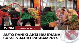 Nyaris Tabrak Kaca Ibu Iriana Bikin Panik Paspampres  tvOne Minute