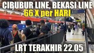 LRT Jabodebek semakin Diminati Masih Ada Penumpang Hingga Kereta Terakhir pukul 22.05 #lrtjabodebek